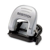 Bostitch 20-Sheet EZ Squeeze Two-Hole Punch, 9/32" Holes, Black/Silver