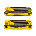 Stanley Folding Metric and SAE Hex Keys, 2/Pack, Yellow/Black
