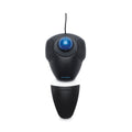 Kensington Orbit Trackball with Scroll Ring, USB 2.0, Left/Right Hand Use, Black/Blue