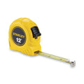 Stanley Bostitch Power Return Tape Measure w/Belt Clip, 0. 12ft, Yellow
