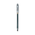 Pilot Neo-Gel Gel Pen, Stick, Fine 0.7 mm, Black Ink, Black Barrel, Dozen