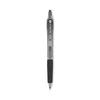 Pilot Precise Gel BeGreen Gel Pen, Retractable, Fine 0.7 mm, Black Ink, Black Barrel, Dozen