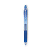 Pilot Precise Gel BeGreen Gel Pen, Retractable, Fine 0.7 mm, Blue Ink, Blue Barrel, Dozen