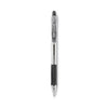 Pilot EasyTouch Ballpoint Pen, Retractable, Fine 0.7 mm, Black Ink, Clear Barrel, Dozen