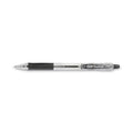 Pilot EasyTouch Ballpoint Pen, Retractable, Fine 0.7 mm, Black Ink, Clear Barrel, Dozen