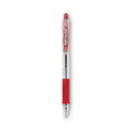 Pilot EasyTouch Ballpoint Pen, Retractable, Fine 0.7 mm, Red Ink, Clear Barrel, Dozen
