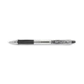 Pilot EasyTouch Ballpoint Pen, Retractable, Medium 1 mm, Black Ink, Clear Barrel, Dozen