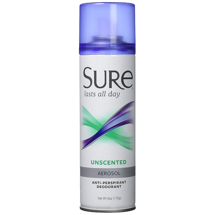 Sure Aerosol Unscented Anti Perspirant Deodorant 6 Oz by Pasteur Pharmacy