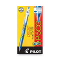 Pilot Precise P-500 Gel Pen, Stick, Extra-Fine 0.5 mm, Blue Ink, Blue Barrel, Dozen
