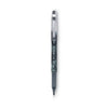 Pilot Precise P-700 Gel Pen, Stick, Fine 0.7 mm, Black Ink, Black Barrel, Dozen