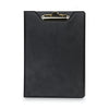 Samsill Value Padfolio, Heavyweight Sealed Vinyl, Brass Clip, Inside Front Pocket, Black