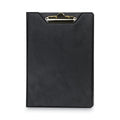 Samsill Value Padfolio, Heavyweight Sealed Vinyl, Brass Clip, Inside Front Pocket, Black