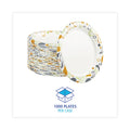 Boardwalk Deerfield Printed Paper Plates, 9" dia, Coated/Soak Proof, Multicolor, 125/Pack, 8 Packs/Carton