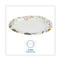 Boardwalk Deerfield Printed Paper Plates, 6" Dia, Coated/Soak Proof, Multicolor, 250/Pack, 4 Packs/Carton