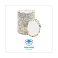 Boardwalk Deerfield Printed Paper Plates, 6" Dia, Coated/Soak Proof, Multicolor, 250/Pack, 4 Packs/Carton