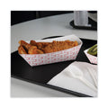 Boardwalk Paper Food Baskets, 3 lb Capacity, Red/White, 500/Carton