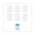 Boardwalk Hardwound Paper Towels, 1-Ply, 8" x 800 ft, White, 6 Rolls/Carton