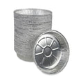 Boardwalk Round Aluminum To-Go Containers, 48 oz, 9" Diameter x 1.66"h, Silver, 500/Carton