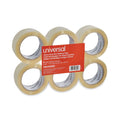 Universal Heavy-Duty Box Sealing Tape, 3" Core, 1.88" x 54.6 yds, Clear, 6/Box