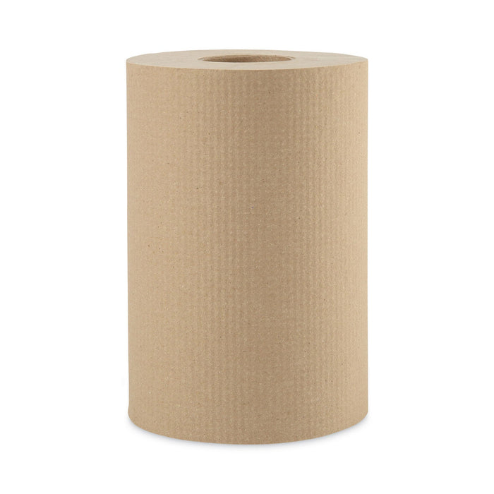 Boardwalk Hardwound Paper Towels, 1-Ply, 8" x 350 ft, Natural, 12 Rolls/Carton