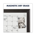 Quartet Home Decor Magnetic Combo Dry Erase with Cork Board on Bottom, 23 x 17, Espresso Wood Frame