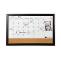 Quartet Home Decor Magnetic Combo Dry Erase with Cork Board on Bottom, 23 x 17, Espresso Wood Frame