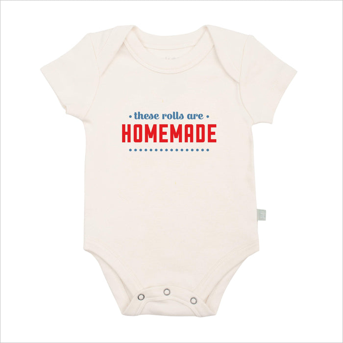 graphic bodysuit | these rolls are homemade by Finn + Emma