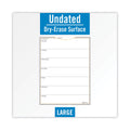AT-A-GLANCE WallMates Self-Adhesive Dry Erase Weekly Planning Surfaces, 18 x 24, White/Gray/Orange Sheets, Undated