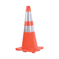 Tatco Traffic Cone, 14 x 14 x 28, Orange/Silver