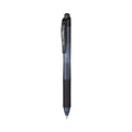 Pentel EnerGel-X Gel Pen, Retractable, Medium 0.7 mm, Black Ink, Black Barrel, Dozen