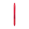 Pentel EnerGel-X Gel Pen, Retractable, Medium 0.7 mm, Red Ink, Red Barrel, Dozen