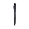 Pentel EnerGel-X Gel Pen, Retractable, Bold 1 mm, Black Ink, Smoke Barrel, Dozen