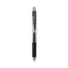 Pentel EnerGel-X Gel Pen, Retractable, Fine 0.5 mm Needle Tip, Black Ink, Black Barrel, Dozen