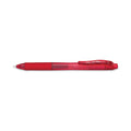 Pentel EnerGel-X Gel Pen, Retractable, Fine 0.5 mm Needle Tip, Red Ink, Red Barrel, Dozen