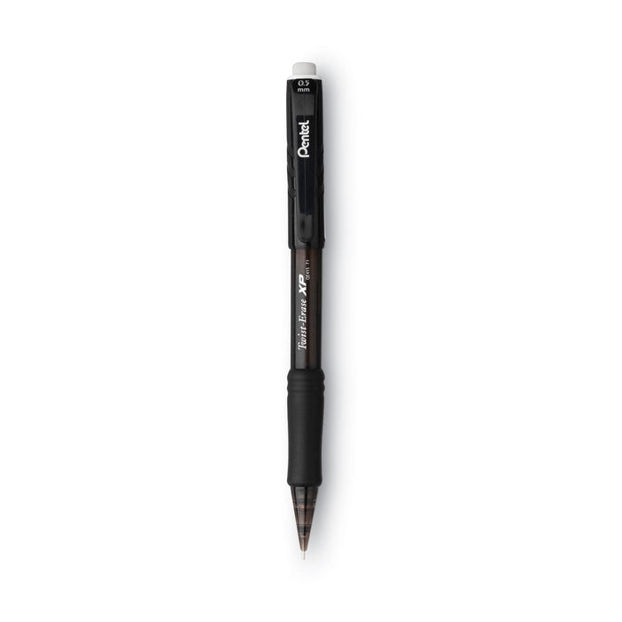 Pentel Twist-Erase EXPRESS Mechanical Pencil, 0.5 mm, HB (#2.5), Black Lead, Black Barrel, Dozen