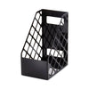 Universal Recycled Plastic Large Magazine File, 6.25 x 9.5 x 11.88, Black