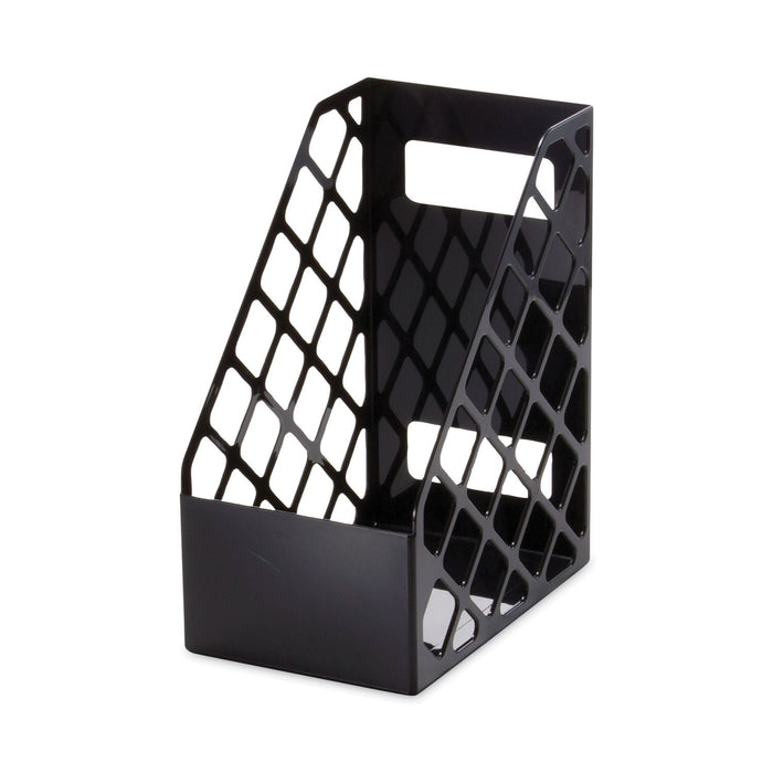 Universal Recycled Plastic Large Magazine File, 6.25 x 9.5 x 11.88, Black
