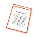 C-Line Reusable Dry Erase Pockets, 9 x 12, Assorted Neon Colors, 10/Pack