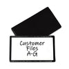 C-Line Slap-Stick Magnetic Label Holders, Side Load, 4.25 x 2.5, Black, 10/Pack