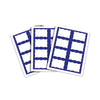 C-Line Laser Printer Name Badges, 3 3/8 x 2 1/3, White/Blue, 200/Box