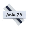 C-Line Clear Magnetic Label Holders, Side Load, 6 x 2, 10/Pack