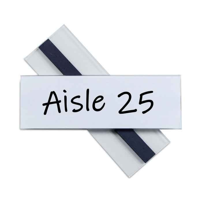 C-Line Clear Magnetic Label Holders, Side Load, 6 x 2, 10/Pack