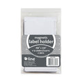 C-Line Slap-Stick Magnetic Label Holders, Side Load, 4.25 x 2.5, White, 10/Pack