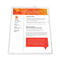 C-Line Antimicrobial Protected Poly Project Folders, Letter Size, Clear, 25/Box