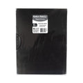 C-Line Modern Metallic Executive Style Report Cover, Swing Clip, 8.5 x 11, Black/Black, 5/Pack