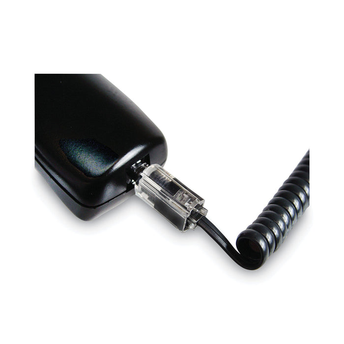 Softalk Rotating 360 Telephone Cord Detangler, Clear/Black