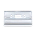 Advantus Resealable ID Badge Holders, Vertical, Frosted 3.68" x 5" Holder, 2.62" x 3.75" Insert, 50/Pack