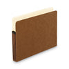Pendaflex Standard Expanding File Pockets, 3.5" Expansion, Letter Size, Red Fiber, 25/Box