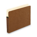 Pendaflex Standard Expanding File Pockets, 3.5" Expansion, Letter Size, Red Fiber, 25/Box