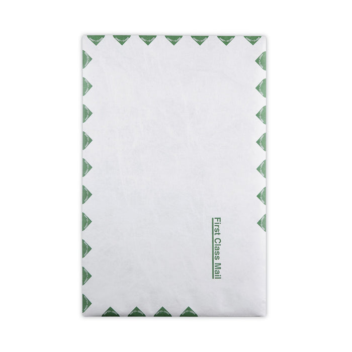 Survivor Lightweight 14 lb Tyvek Catalog Mailers, First Class, #15, Square Flap, Redi-Strip Adhesive Closure, 10 x 15, White, 100/Box